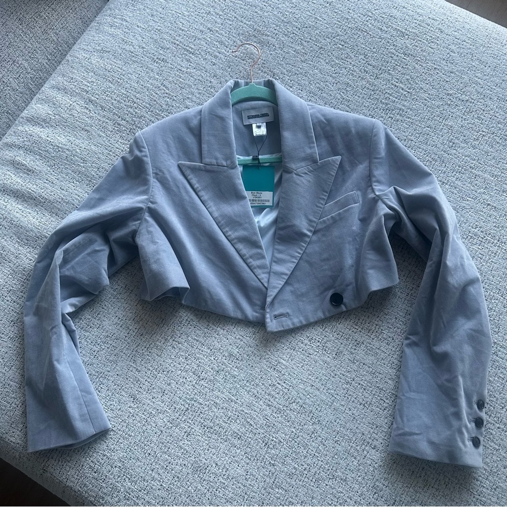 SAINTART  Bryn cropped blazer - NWT Cloud Blue